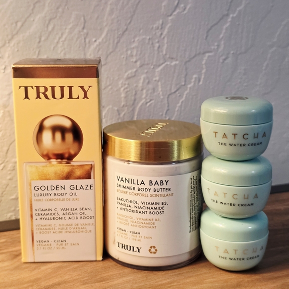 3 Tatcha The Water Cream 10ml - 2 TRULY Bundle - Picture 1 of 1